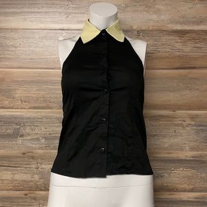 RockSteady Life Death Button Down Halter Top NWT G5